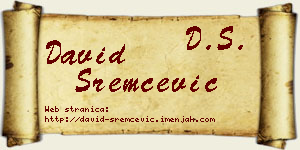 David Sremčević vizit kartica